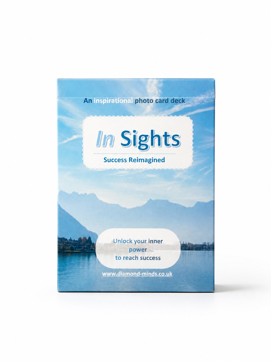 In Sights photo card deck box, front
